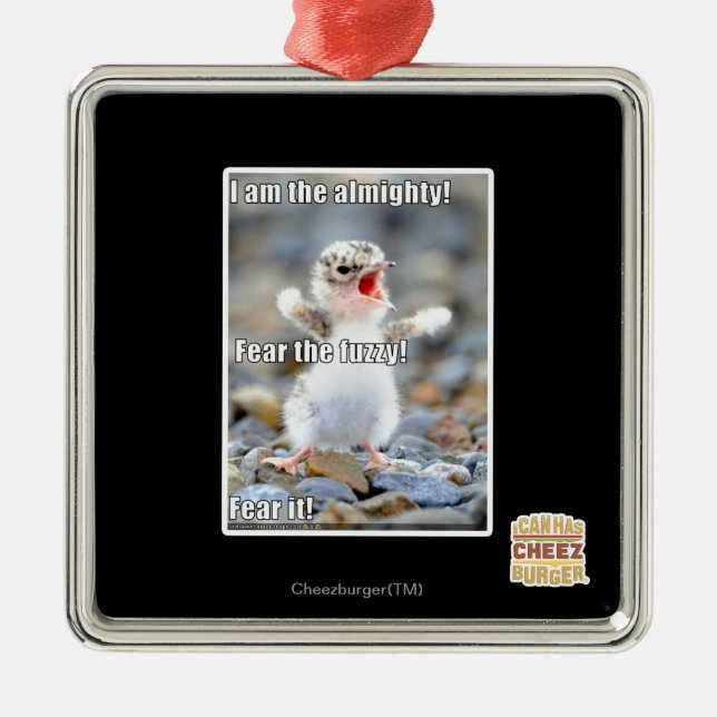 Ornamento De Metal Tema o felpudo! (Frente)