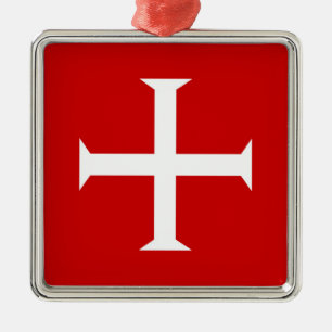 Ornamento De Metal templar tricota vermelho malta teutonic hospitall