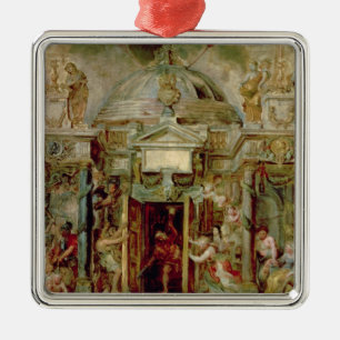 Ornamento De Metal Templo de Janus, 1630s