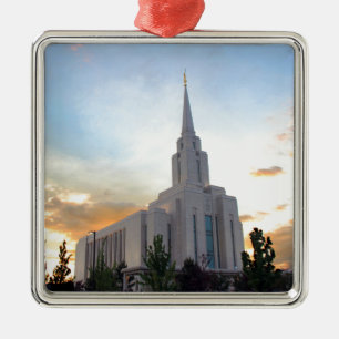 Ornamento De Metal Templo de Oquirrh Mountain LDS Utah