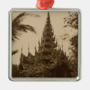 Ornamento De Metal Templo em Mandalay, Burma, final do século XIX