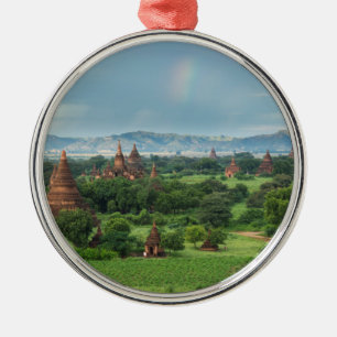 Ornamento De Metal Templos em Bagan, Myanmar