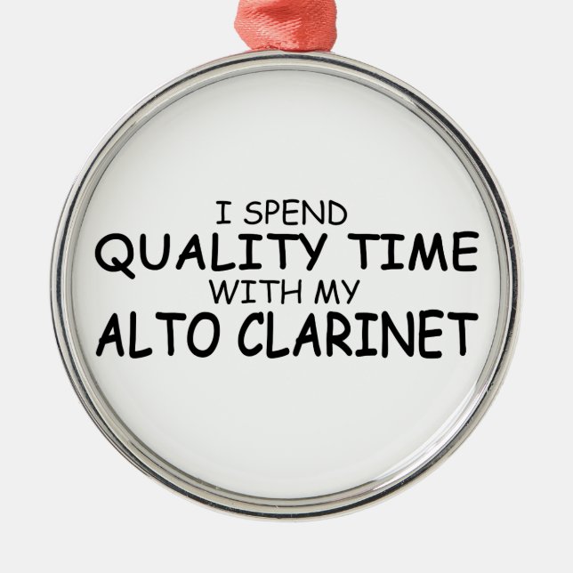 Ornamento De Metal Tempo de Qualidade Alto Clarinet (Frente)