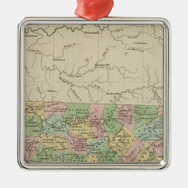 Ornamento De Metal Tennessee 4 (Frente)