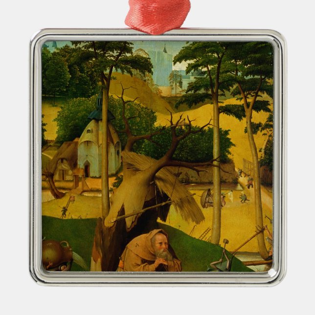 Ornamento De Metal Tentação de St Anthony, 1490 (Frente)