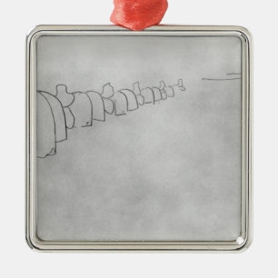 Ornamento De Metal Teoria dos elefantes, 1 de Henri de