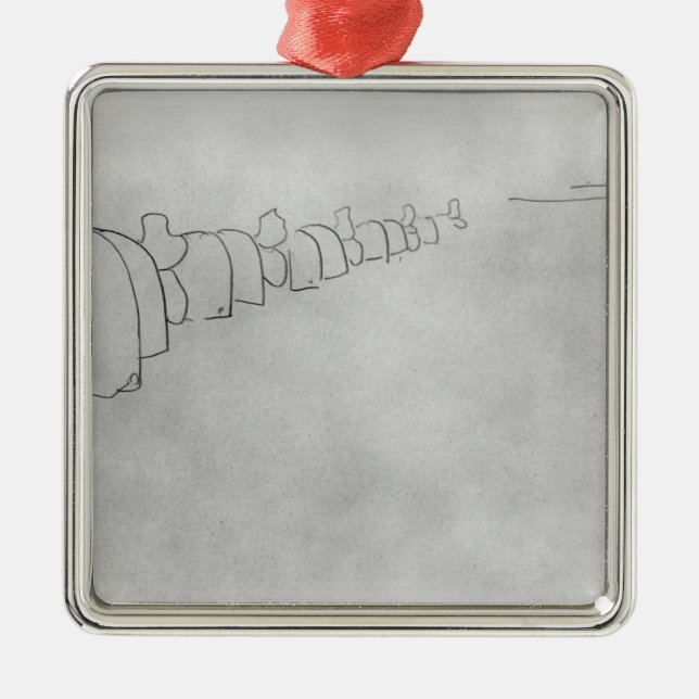 Ornamento De Metal Teoria dos elefantes, 1 de Henri de (Frente)