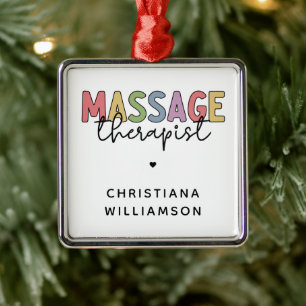 Ornamento De Metal Terapêutica de Massagem Personalizada Presentes