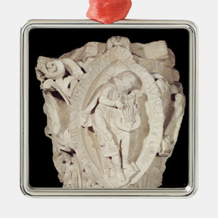 Ornamento De Metal Terceira chave de Plainsong com um jogador do