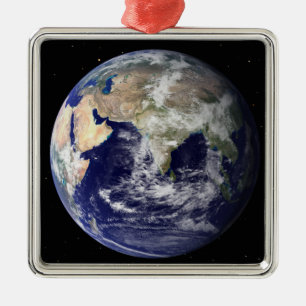 Ornamento De Metal Terra completa que mostra Europa e Ásia 2