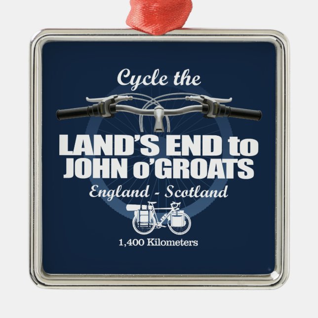 Ornamento De Metal Terras do final de John o'Groats (H2) (Frente)