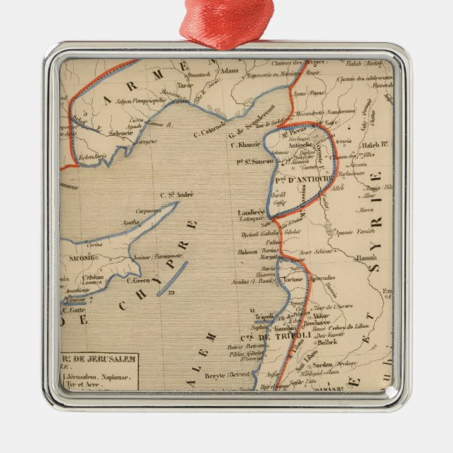 Ornamento De Metal Terre Sainte depuis la deuxieme croisade (Frente)
