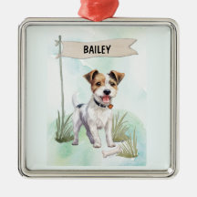 Terrier Parson Russell Aquarela Cachorro Personali