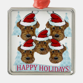 ORNAMENTO DE METAL TERRIERES AIREDALE
