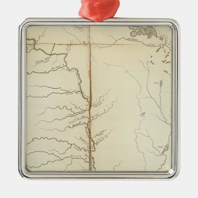 Ornamento De Metal Território de Dakota (Frente)