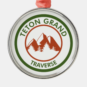 Ornamento De Metal Teton Grand Traverse