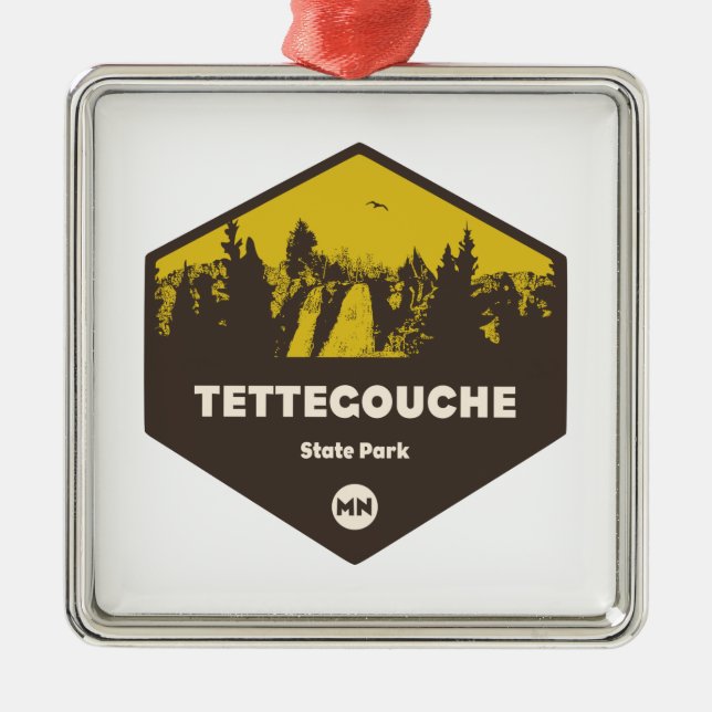 Ornamento De Metal Tettegouche State Park, Minnesota (Frente)