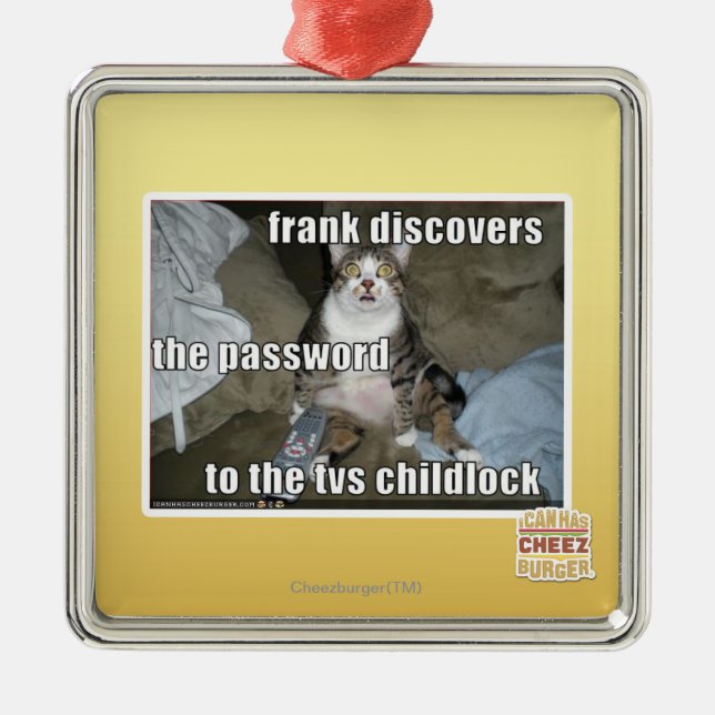 Ornamento De Metal Tevê Childlock (Frente)