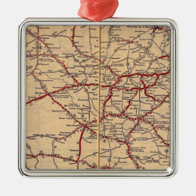 Ornamento De Metal Texas 11 (Frente)