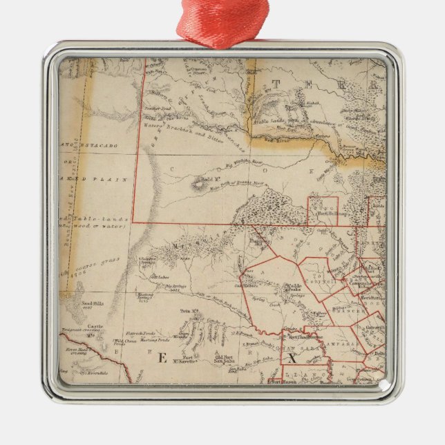 Ornamento De Metal Texas 4 (Frente)