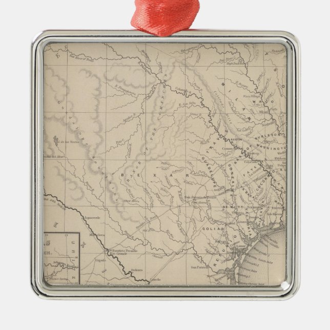 Ornamento De Metal Texas 8 (Frente)