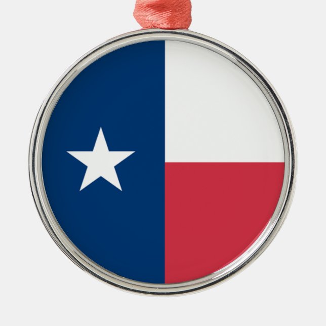 Ornamento De Metal Texas Flag Ornament (Frente)