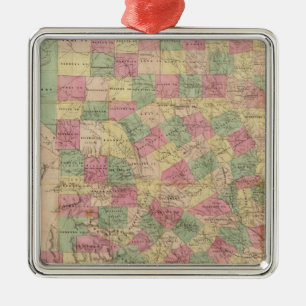 Ornamento De Metal Texas Ocidental