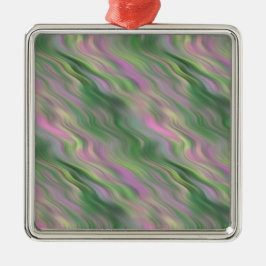 Ornamento De Metal Textura ondulada rosa de chicote