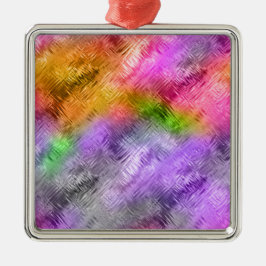 Ornamento De Metal Textura Roxa Glassy Ametrine