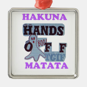 Ornamento De Metal TGIF Hakuna Matata Mãos De Cabeça Engraçada