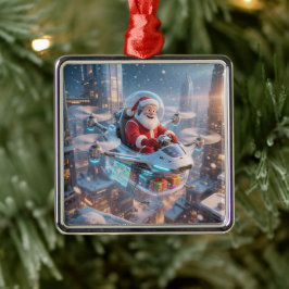 Ornamento De Metal The Coolest Sci-Fi Santa