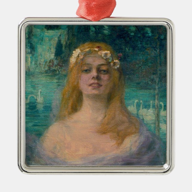 Ornamento De Metal The Lake Fairy (por Kimon Loghi) (Frente)