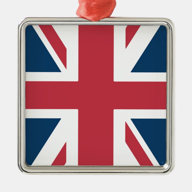 Ornamento De Metal The Union Jack British Flag (Frente)