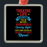 Ornamento De Metal Theater Life For Actor<br><div class="desc">Theater Life For Actor</div>