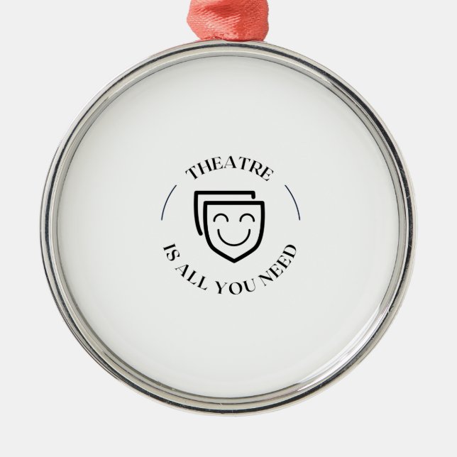 Ornamento De Metal Theatre need (Frente)
