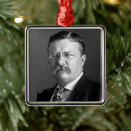 Ornamento De Metal Theodore Roosevelt Teddy Presidente Republicano