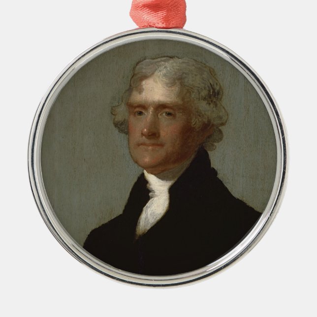 Ornamento De Metal Thomas Jefferson (Frente)