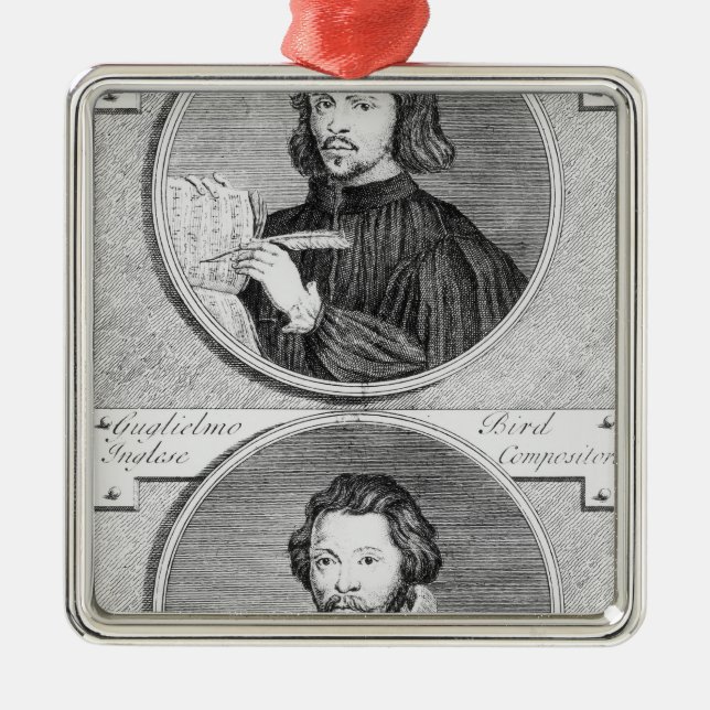 Ornamento De Metal Thomas Tallis e William Byrd (Frente)