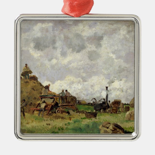 Ornamento De Metal Threshing - máquina (Frente)