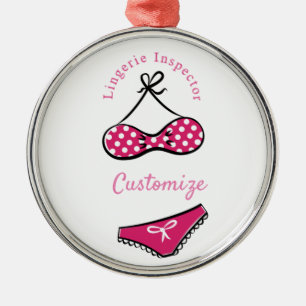 Ornamento De Metal Thunder_Cove do Inspetor de Lingeries