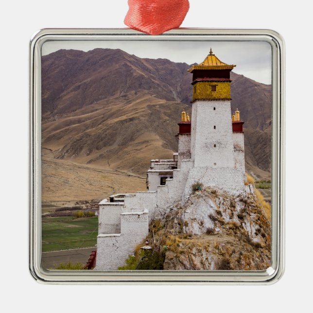 Ornamento De Metal Tibete - Palácio de Yumbulakhang (Frente)