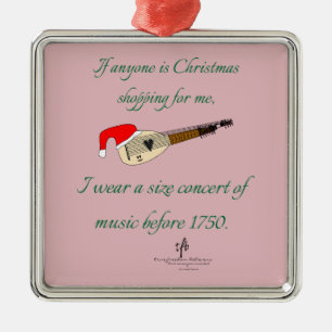 Ornamento De Metal Tiff Theorbo Natal Comprando Premium Sq.