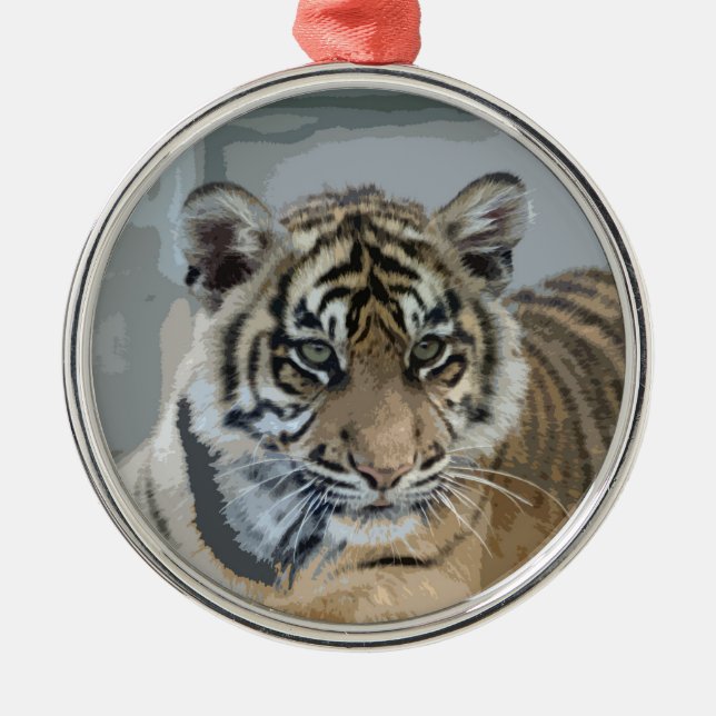 Ornamento De Metal Tiger_2014_0901 (Frente)