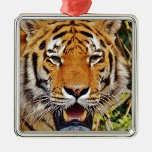 Ornamento De Metal Tigre