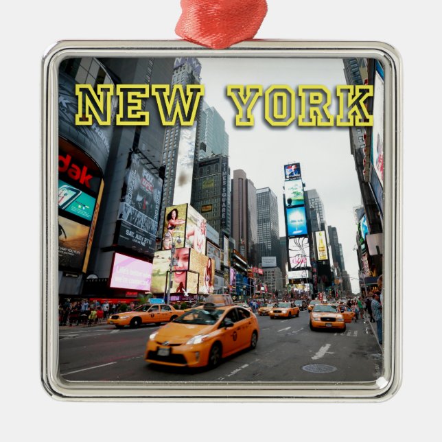 Ornamento De Metal Times Square Nova Iorque USA (Frente)