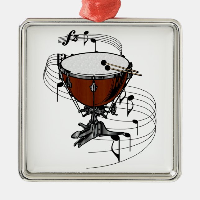 Ornamento De Metal Timpani (cilindro da chaleira) (Frente)