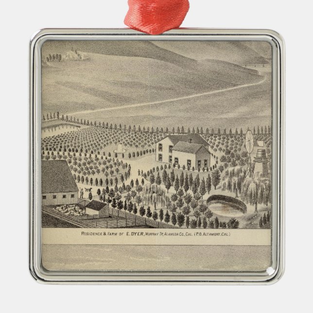 Ornamento De Metal Tintureiro, propriedades de Hupers (Frente)