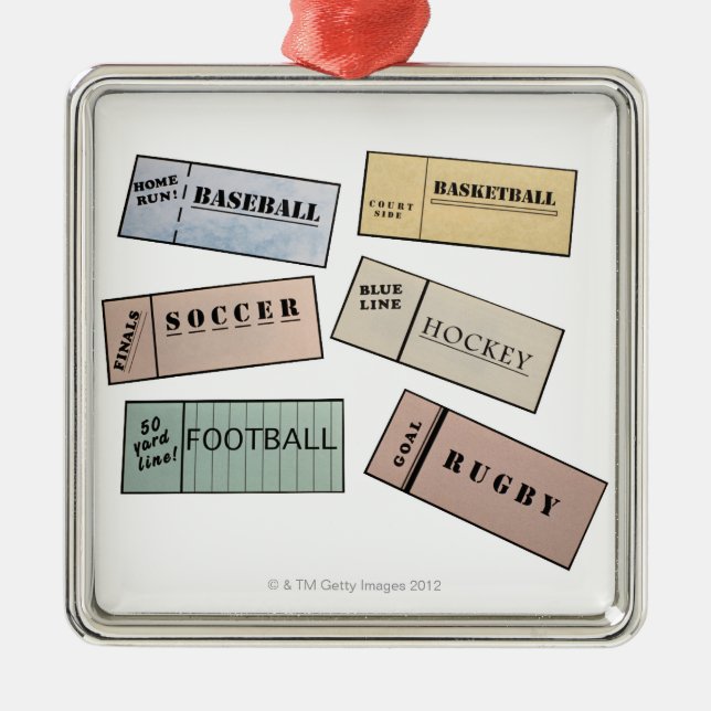 Ornamento De Metal Tíquetes (Frente)