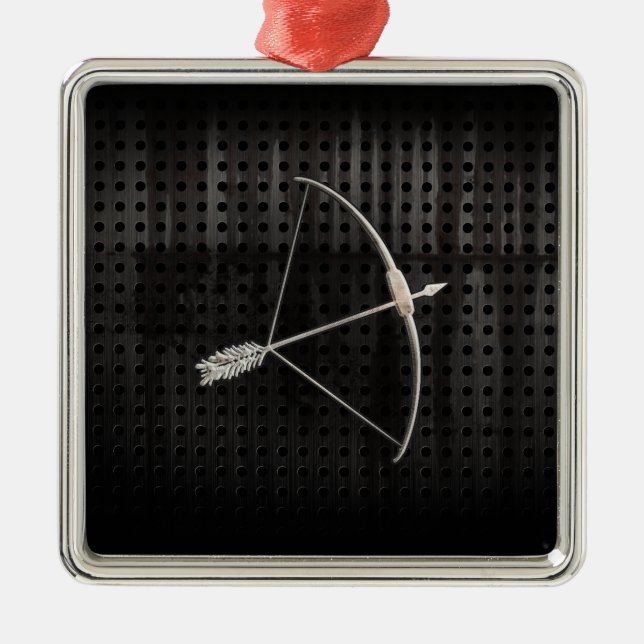 Ornamento De Metal Tiro ao arco legal (Frente)