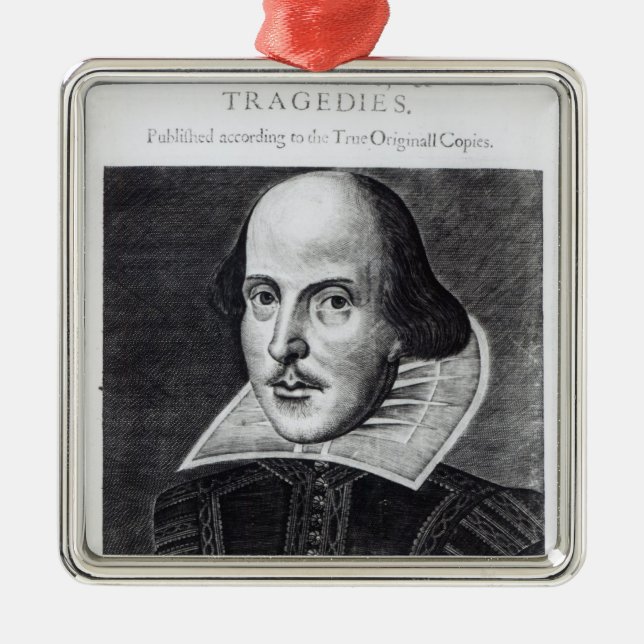 Ornamento De Metal Titlepage, 'Sr. William Shakespeares (Frente)
